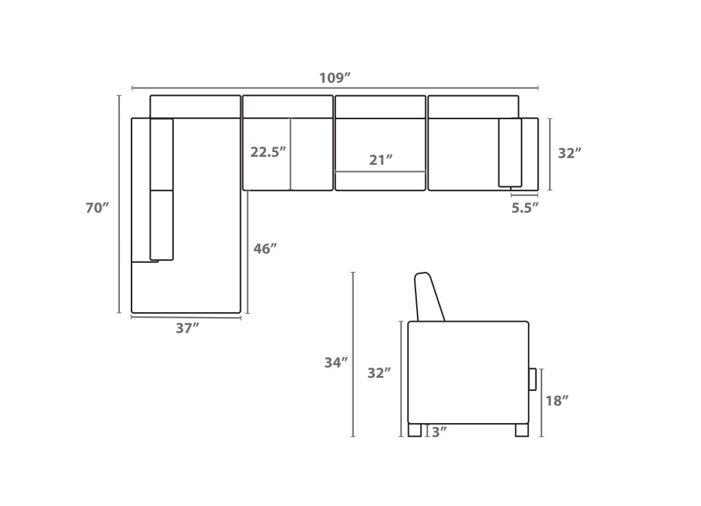 Sofa Sectional T1232