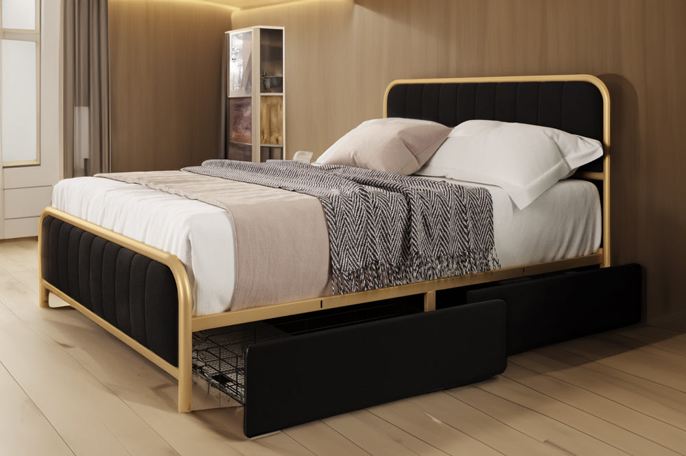 Platform Bed With Storage T2334