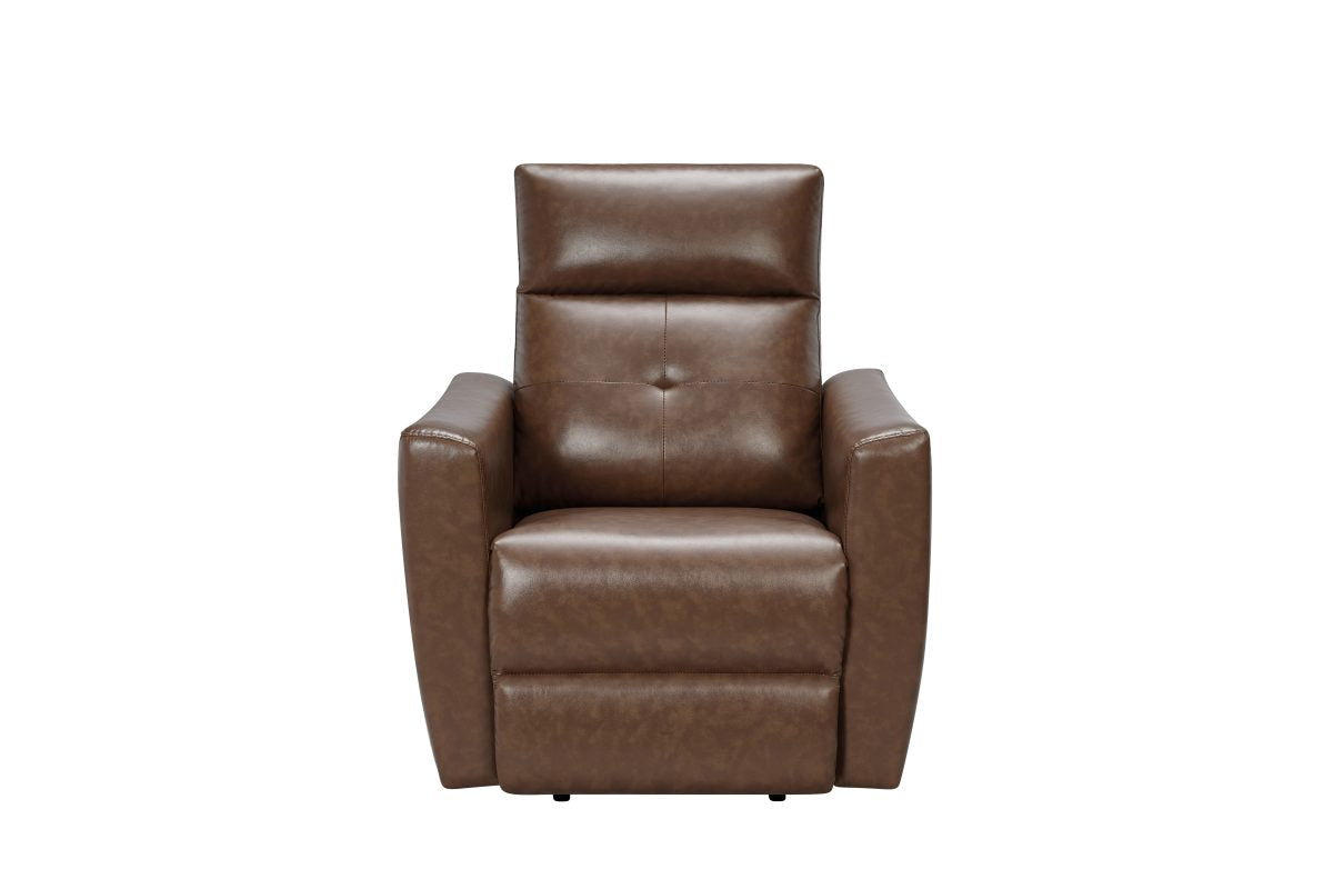 T1032 cognac power lift recliner chair front view - FurniturCa Toronto