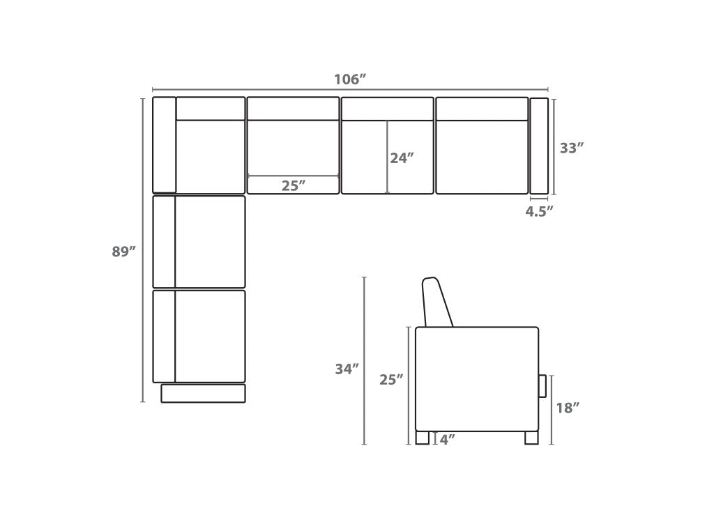 Sofa Sectional T1235