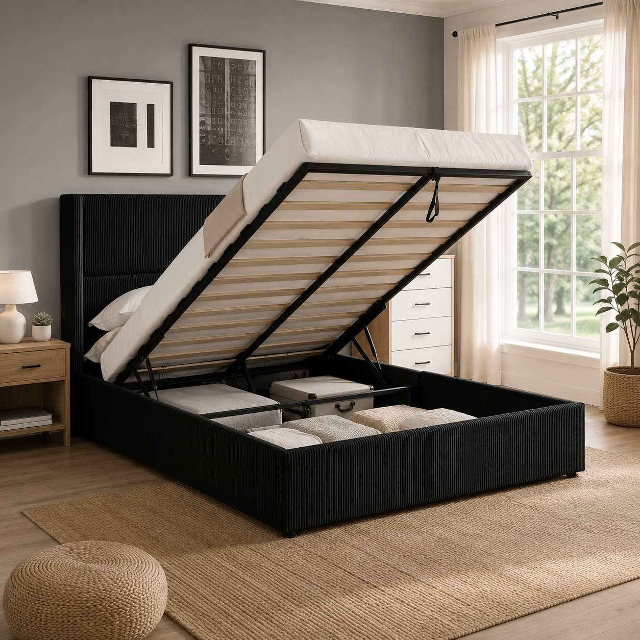 Bed With Storage T2164