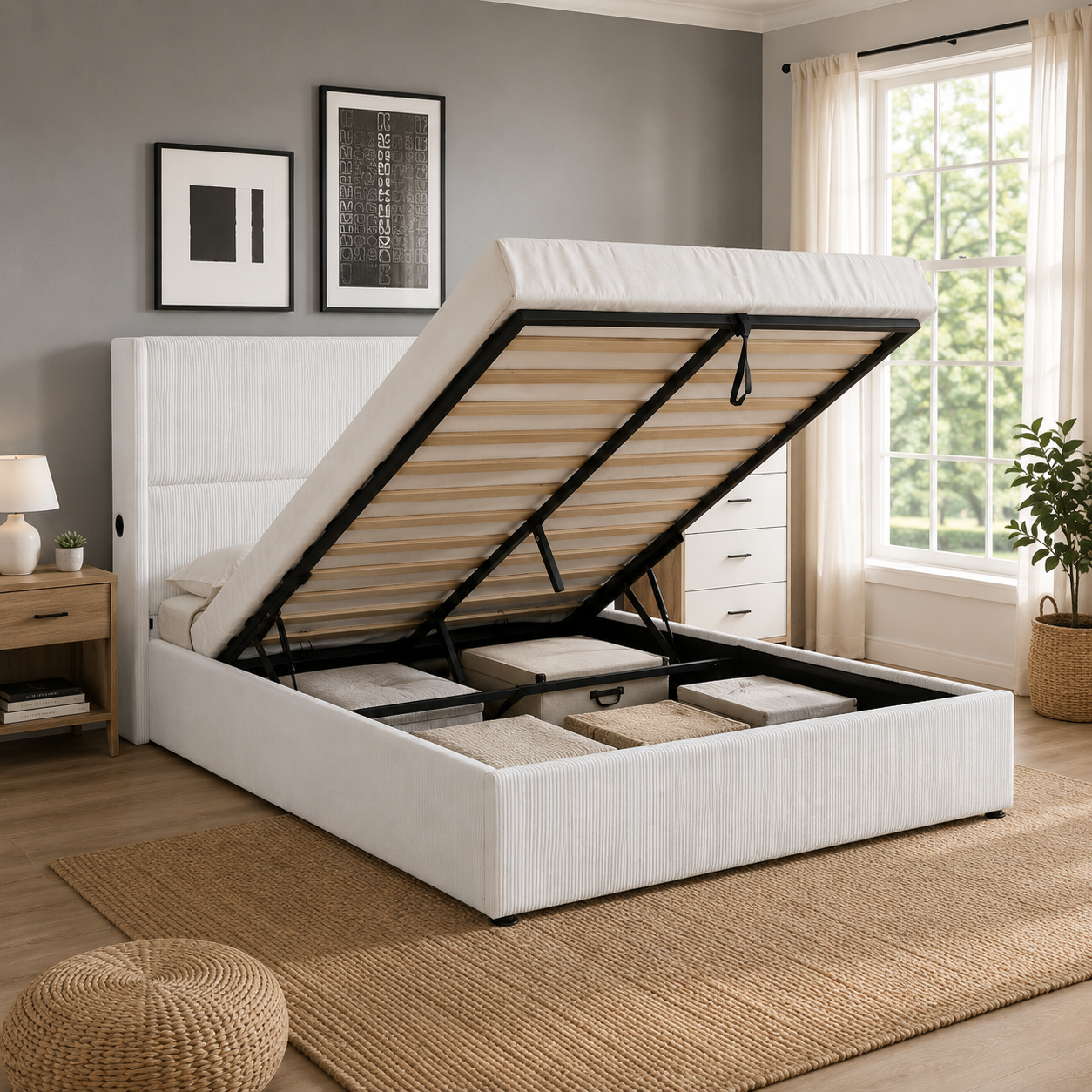 Bed With Storage T2164