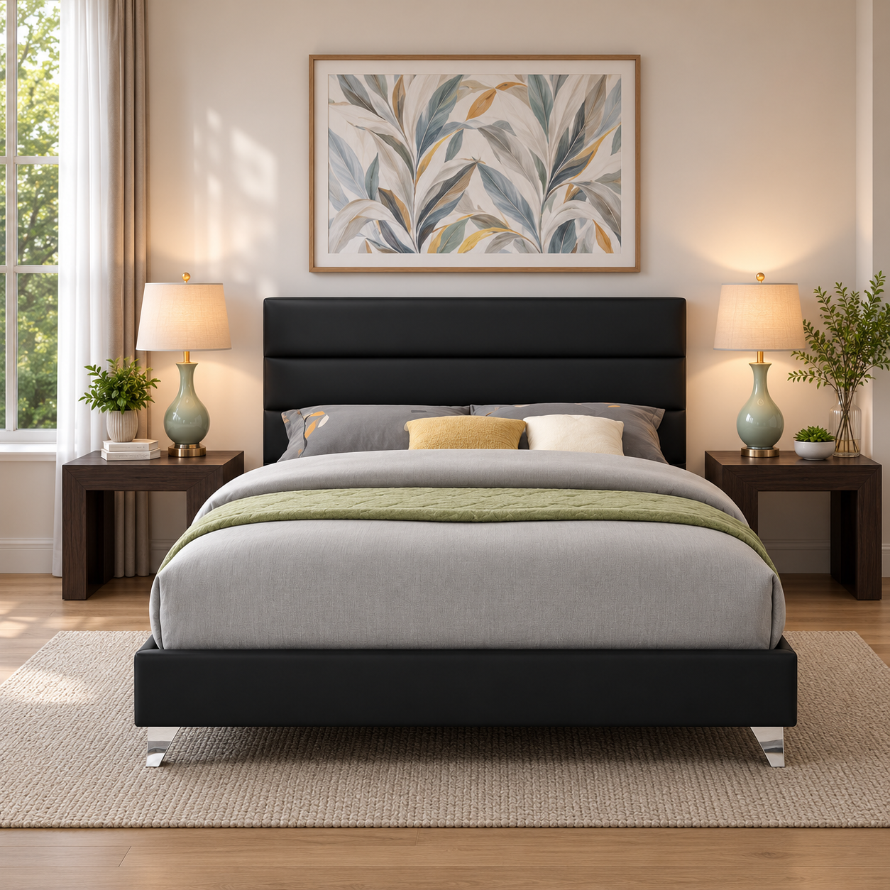 T2395 Upholstered Platform Bed
