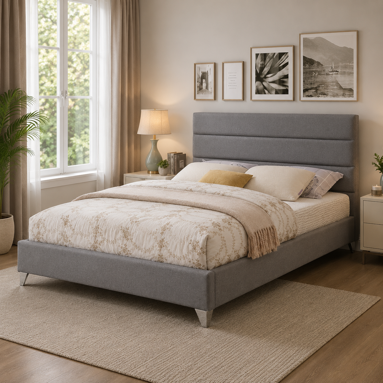 T2395 Upholstered Platform Bed